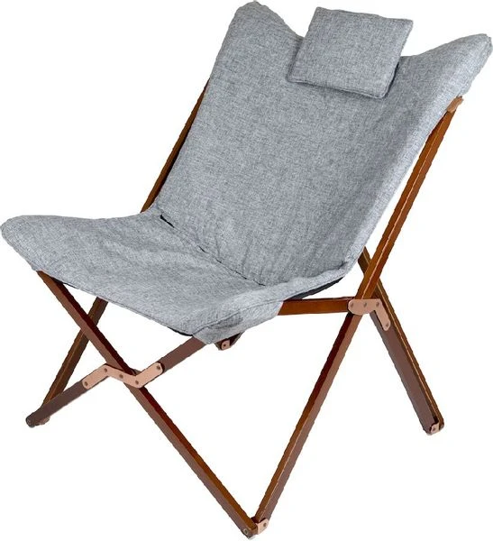 Bo-Camp Urban Outdoor Bloomsbury Vlinderstoel - Grijs - L 2 Bo-Camp Urban Outdoor Bloomsbury Vlinderstoel - Grijs - L - Afbeelding 2