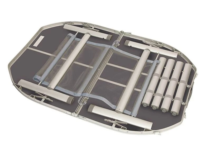 Bo-Camp Ovaal 120 X 80 Koffermodel Campingtafel - Grijs 3 Bo-Camp Ovaal 120 X 80 Koffermodel Campingtafel - Grijs - Afbeelding 3