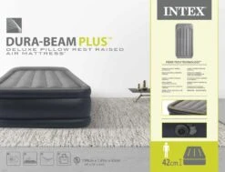 Intex Deluxe Pillow Rest Raised Luchtbed - Eenpersoons - Ingebouwde Elektrische Pomp -Winkel Voor Kampeerartikelen 1452 1900 64132nd pkg 2023 300