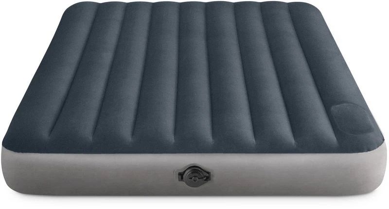 Intex Single-High Luchtbed - Queensize - Ingebouwde Batterijpomp 1 Intex Single-High Luchtbed - Queensize - Ingebouwde Batterijpomp