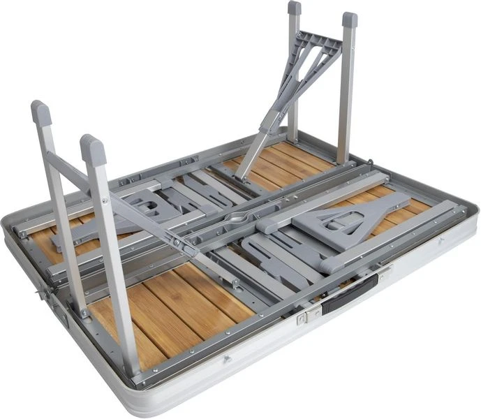 Bo-Camp 136 X 85 Inklapbare Picknicktafel - Bamboe 9 Bo-Camp 136 X 85 Inklapbare Picknicktafel - Bamboe - Afbeelding 9