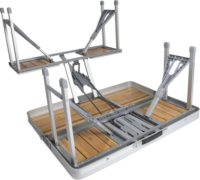 Bo-Camp 136 X 85 Inklapbare Picknicktafel - Bamboe 11 Bo-Camp 136 X 85 Inklapbare Picknicktafel - Bamboe - Afbeelding 11