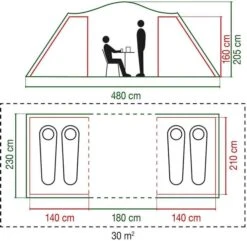 Coleman Spruce Falls 4 Vis-a-vis Tent - 4 Persoons -Winkel Voor Kampeerartikelen 900 917 spruce falls 7