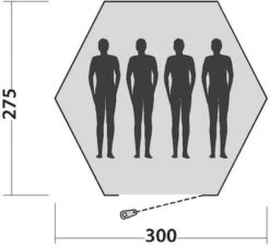 Easy Camp Bolide 400 Tipitent - 4 Personen -Winkel Voor Kampeerartikelen 900 983 plattegrond bolide 2