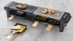 Bestron Raclette/Steengrill - 4 Personen -Winkel Voor Kampeerartikelen bestron raclettesteengrill 4 personen 13