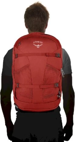 Osprey Farpoint Backpack - 40 Liter- Zwart -Winkel Voor Kampeerartikelen osprey farpoint 40 zwart 4