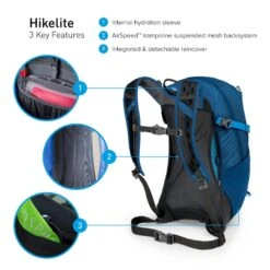 Osprey Hikelite Wandelrugzak - 18 Liter - Zilver -Winkel Voor Kampeerartikelen osprey hikelite 18